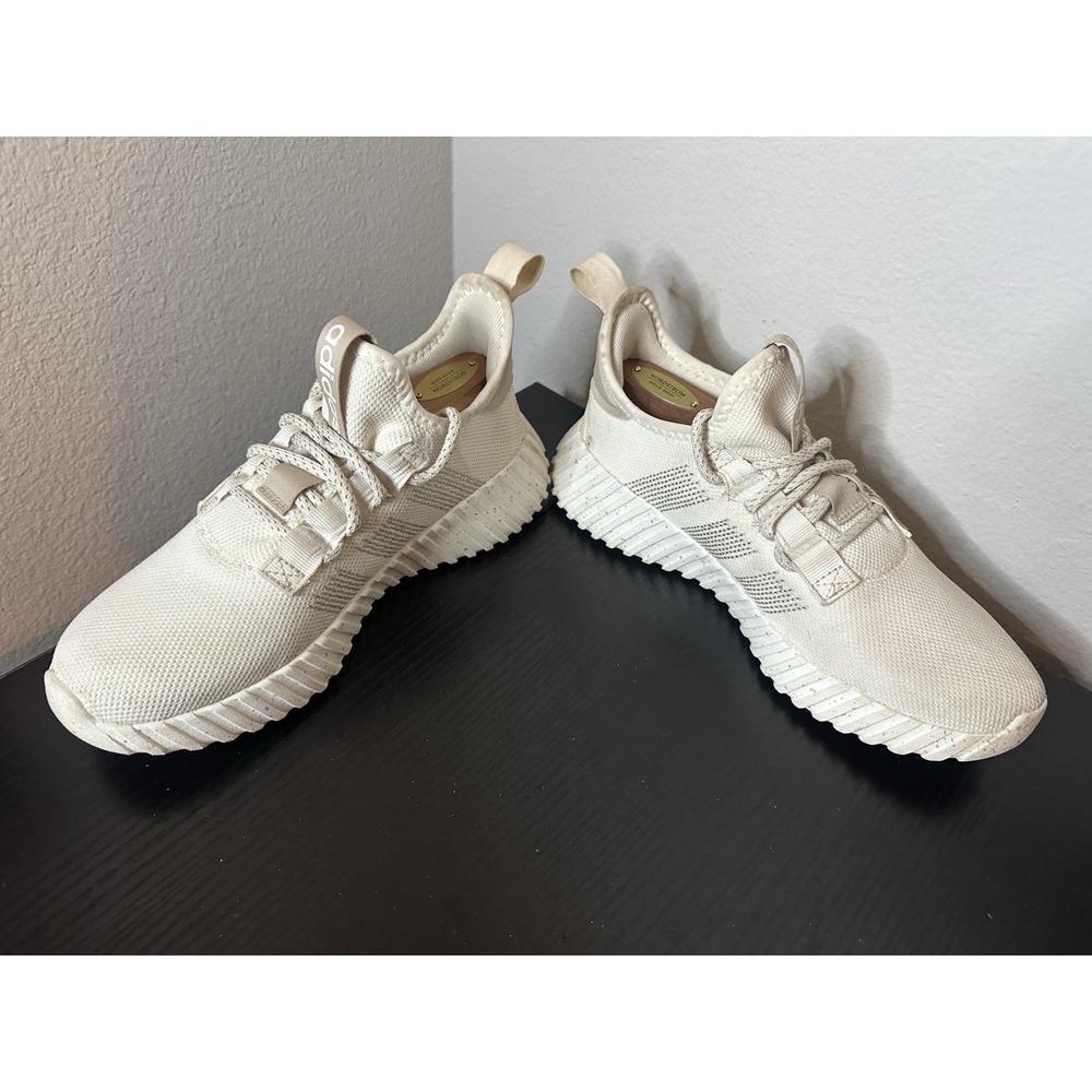 Adidas Womens Kaptir Flow IF6601 White Running Shoes Sneakers Size 8 - Picture 4 of 9